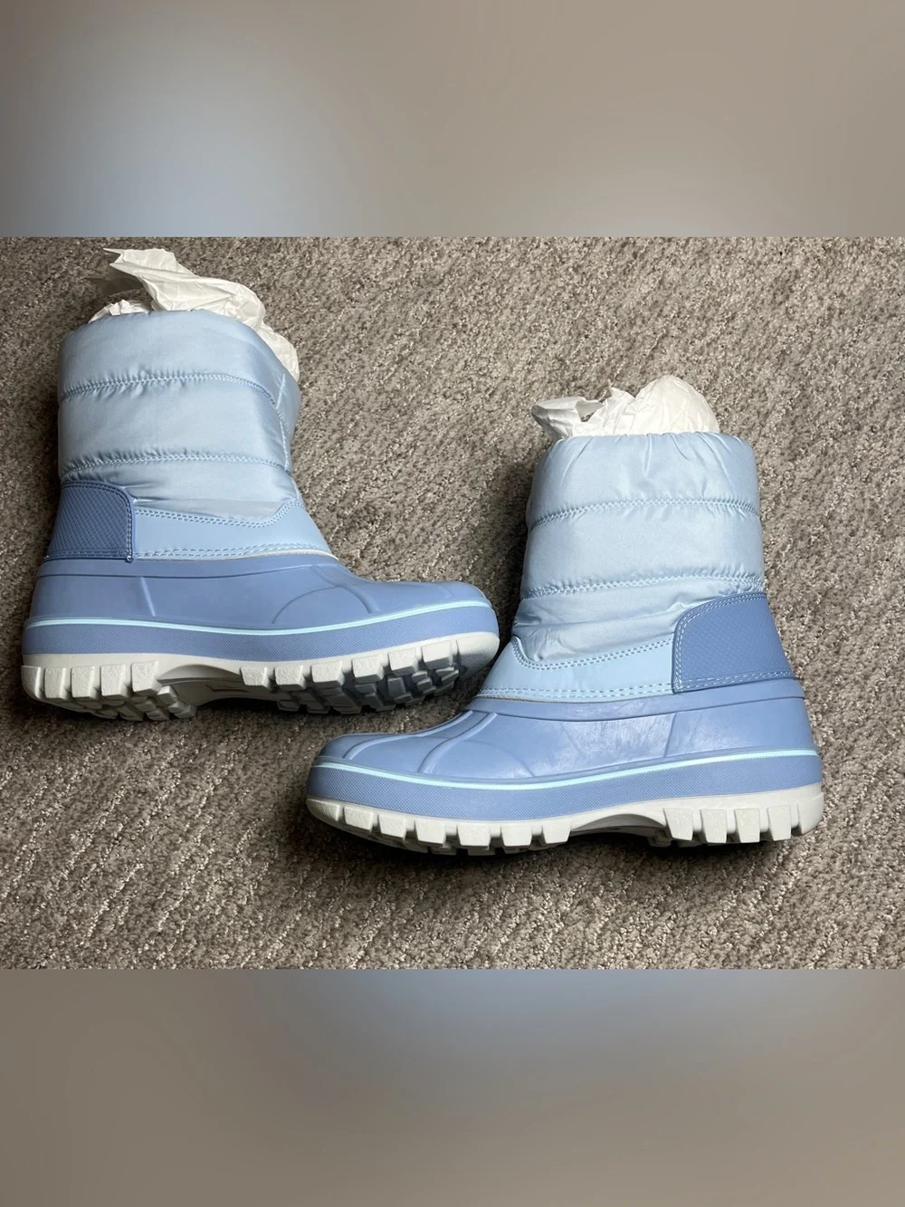 Lands' End Flurry Waterproof Fleece Winter Kids Snow Boots Size 3. 2757-1